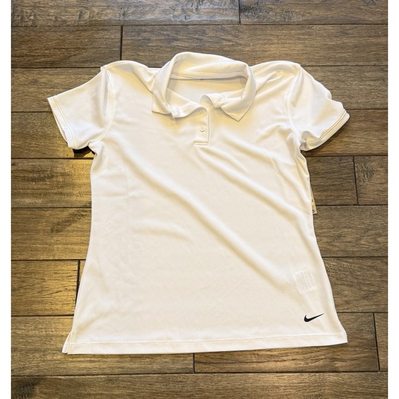 Nike Tops - New Nike Women's Dri-FIT Victory Golf Polo Size Small White Collard